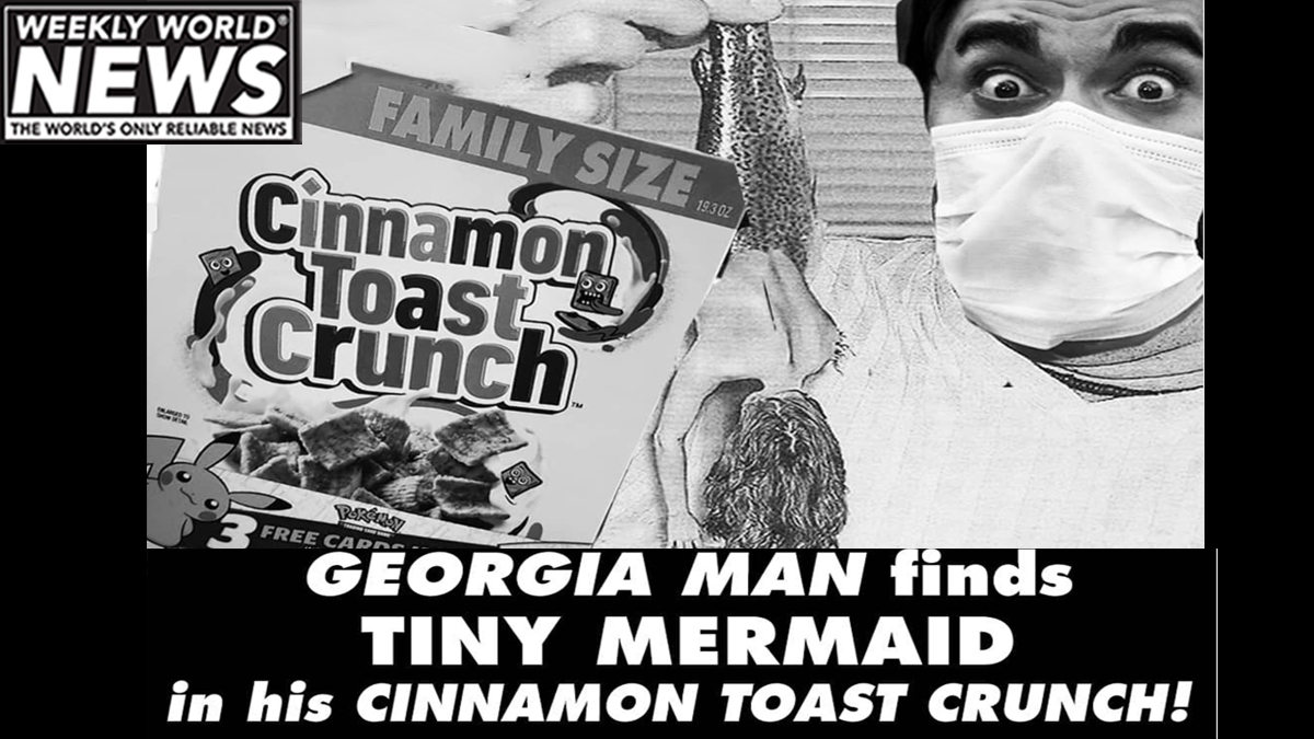 weeklyworldnews's tweet photo. "He was scared and thrilled at the same time."
#cinnamontoastcrunch #cereal #georgia #georgiaman #tinymermaid #mermaids https://t.co/K1W8UzJp2h