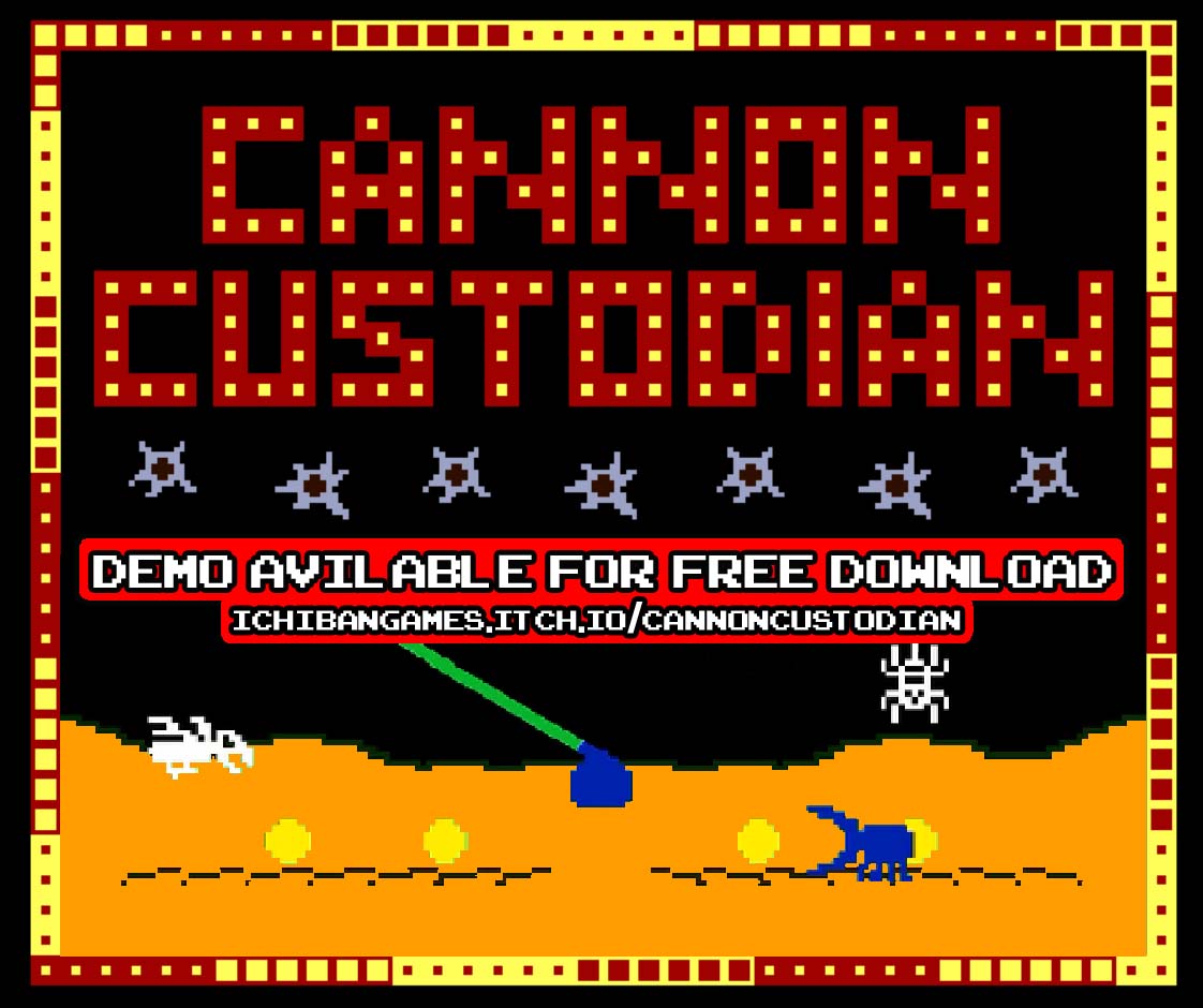 Cannon Custodian is going to have LOTS happening and soon shall be complete!!! ichibangames.itch.io/cannoncustodian