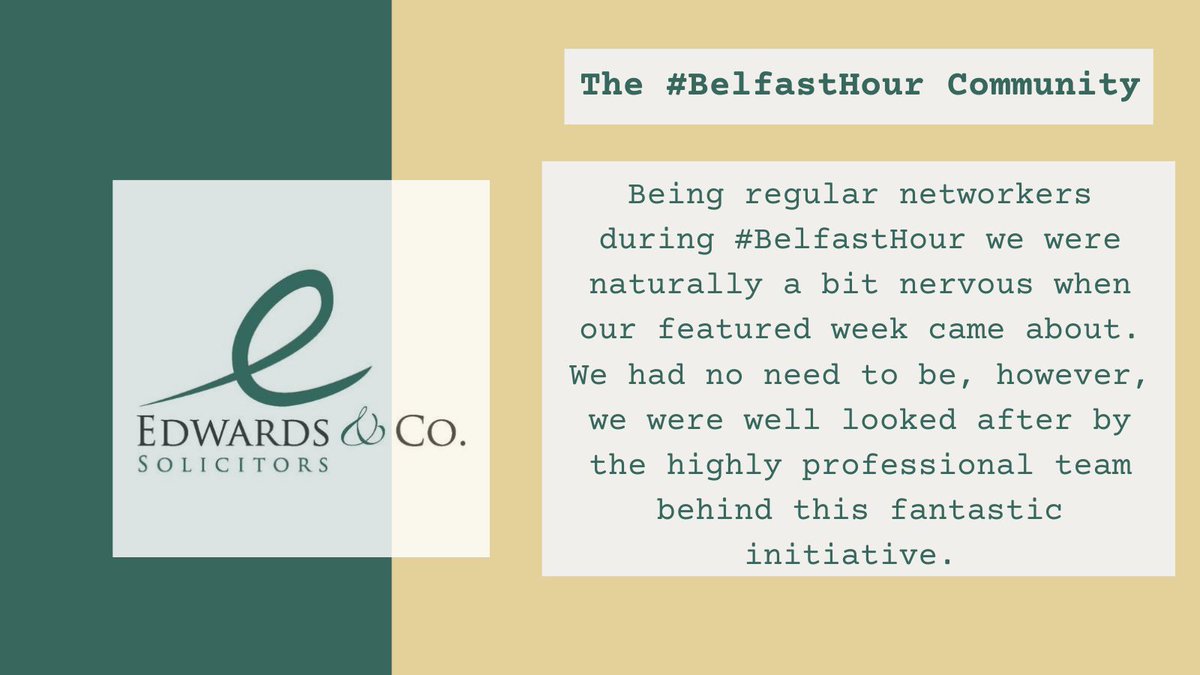 BelfastHourNI's tweet photo. Welcome to new faces who joined the #BelfastHour community tonight and recently!
@MrFerguson85
@nickyanstice
@MetalforLifeNI
@TrueHarvestSeed
Who did we miss? 
#BirlPR 

Happy Easter! https://t.co/xA3bf0qR2b