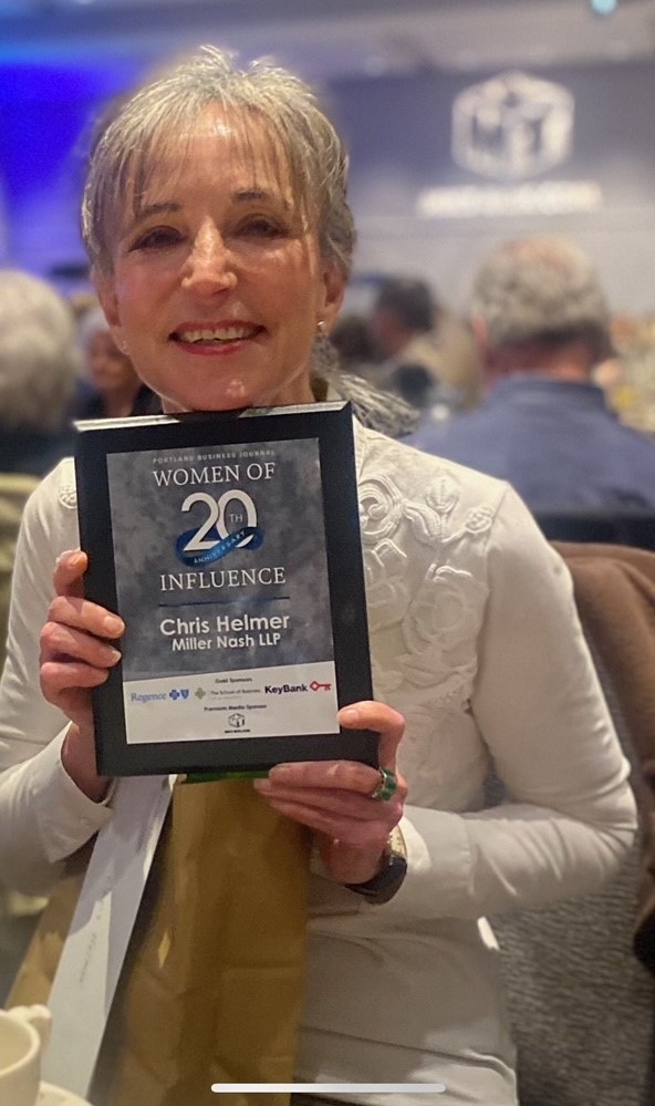MillerNashLLP's tweet photo. Please join us in congratulating #PDX partner Chris Helmer, selected as a 2023 Women of Influence honoree by the @PDXBIZJournal. 

Read our full release: https://t.co/oWUVi8pXyo.

(1/3) https://t.co/jcOHsUuX6B