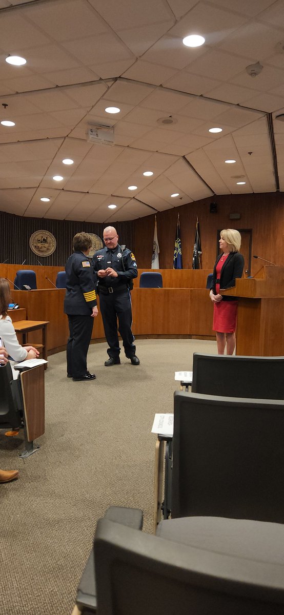 OmahaFireDept's tweet photo. We are excited to announce that Kathy Bossman has been officially sworn in as our 31st Fire Chief!

Click here to read more: https://t.co/eTMxGH3HpK

Click here to watch the video from today’s ceremony:
https://t.co/5tO2Qst9Gy https://t.co/svBtYnoO27