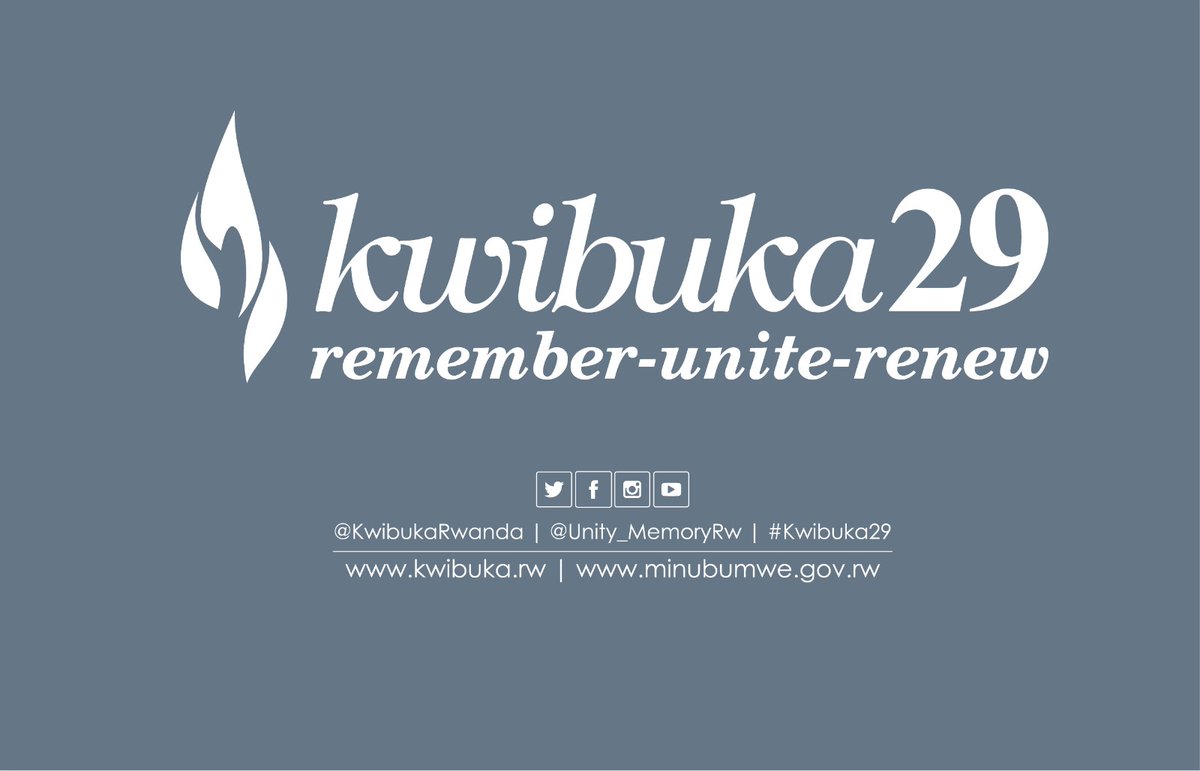 As we remember our loved ones who were killed during the 1994 Genocide against the Tutsi, we should reflect on our collective role as a people in making Rwanda a better place for all of us #Kwibuka29