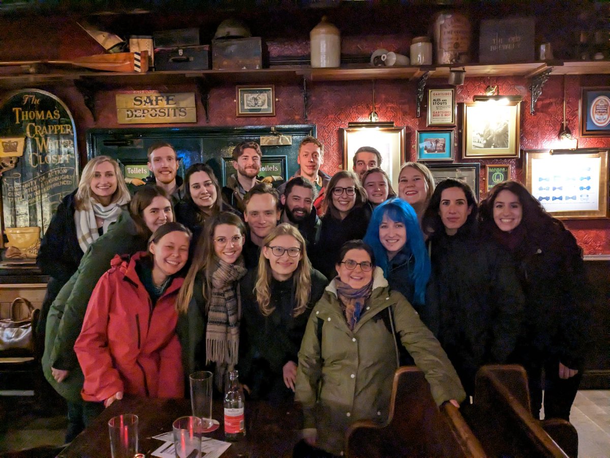 I guess when you have a certain number of British people in the lab, a pub crawl is inevitable! 🍻