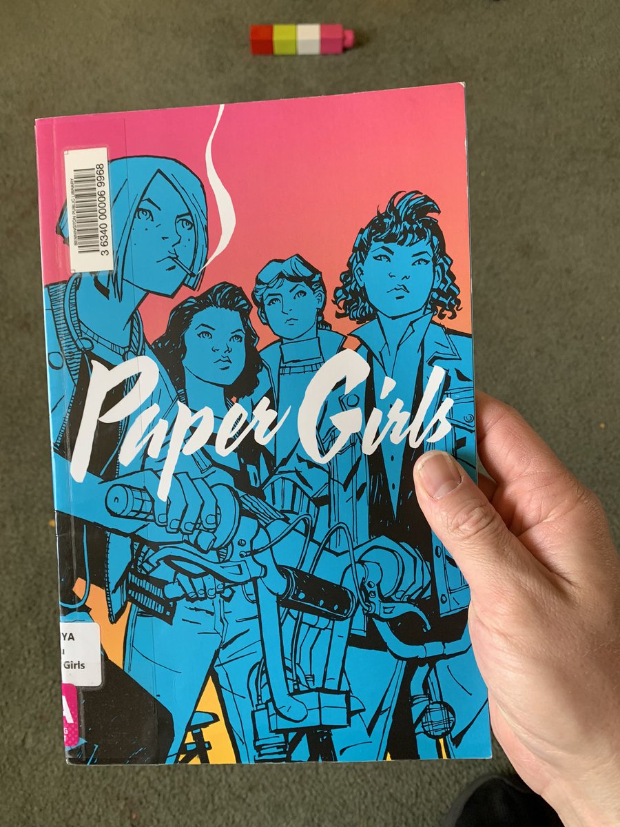 Picked up this series at my local library. Loved the Saga series and it’s from the same writer, Brian K. Vaughan. 

#papergirls #briankvaughan #cliffchiang #imagecomics