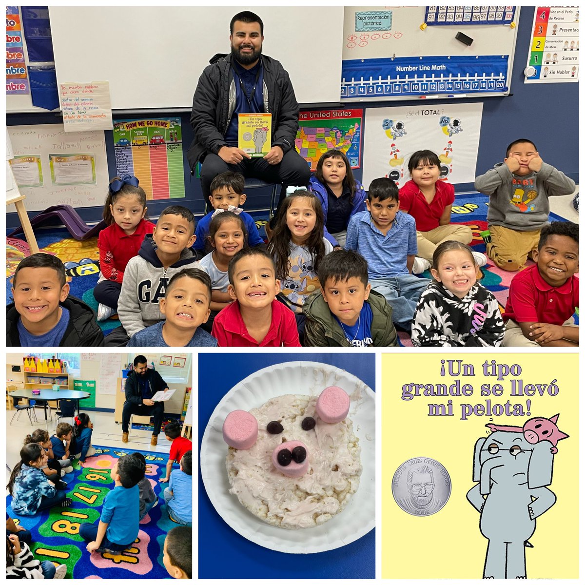 Thank you to our CIS site coordinator, Mr. Castillo for being our celebrity reader today and helping @mrsDS84 and me wrap up #WOYC23 with a treat❣️🐷 @NISDGlenn @CISSanAntonio @michelleRfine @danielperezLST @ReadwRichardson @mcarrillo_2  @NisdBILESL @nisdelemelar @laurabass714