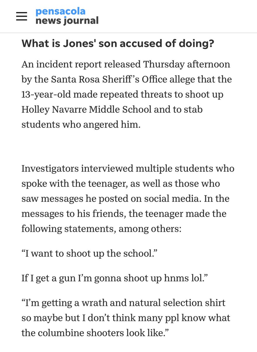 MrAndyNgo's tweet photo. A loony Florida leftist activist went ultra-viral for posting false claims about her son being "kidnapped" based on orders by @GovRonDeSantis. (Her tweets promote her GoFundMe.) Leftist influencers like serial hoaxer Alejandra Caraballo spread Rebekah Jones' lies. She turned in her son to the Santa Rosa Sheriff's Office after he was wanted for allegedly making terroristic threats to shoot up a school & stab students. https://t.co/rCjARZ2Dt7