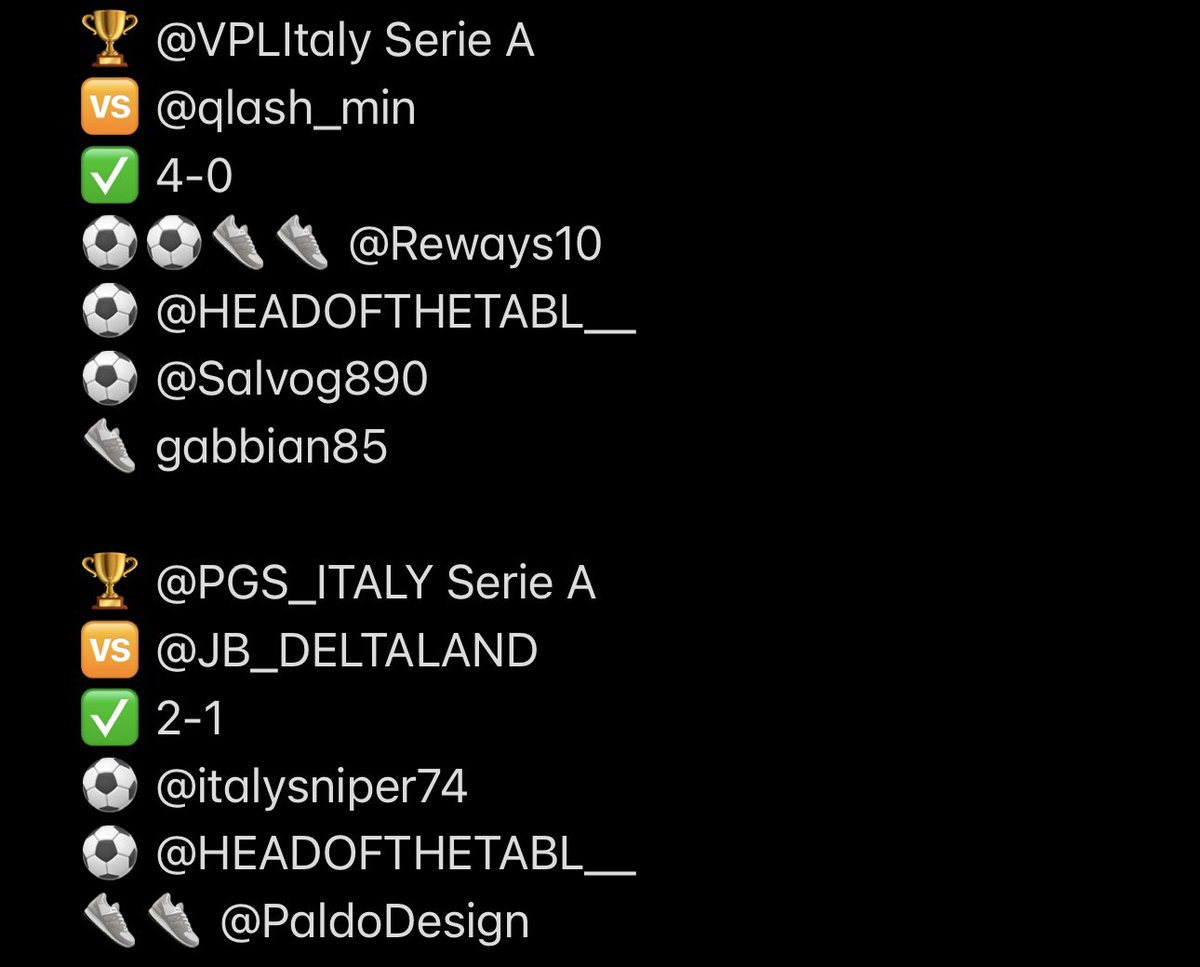 ⚽️MATCH REPORTS⚽️