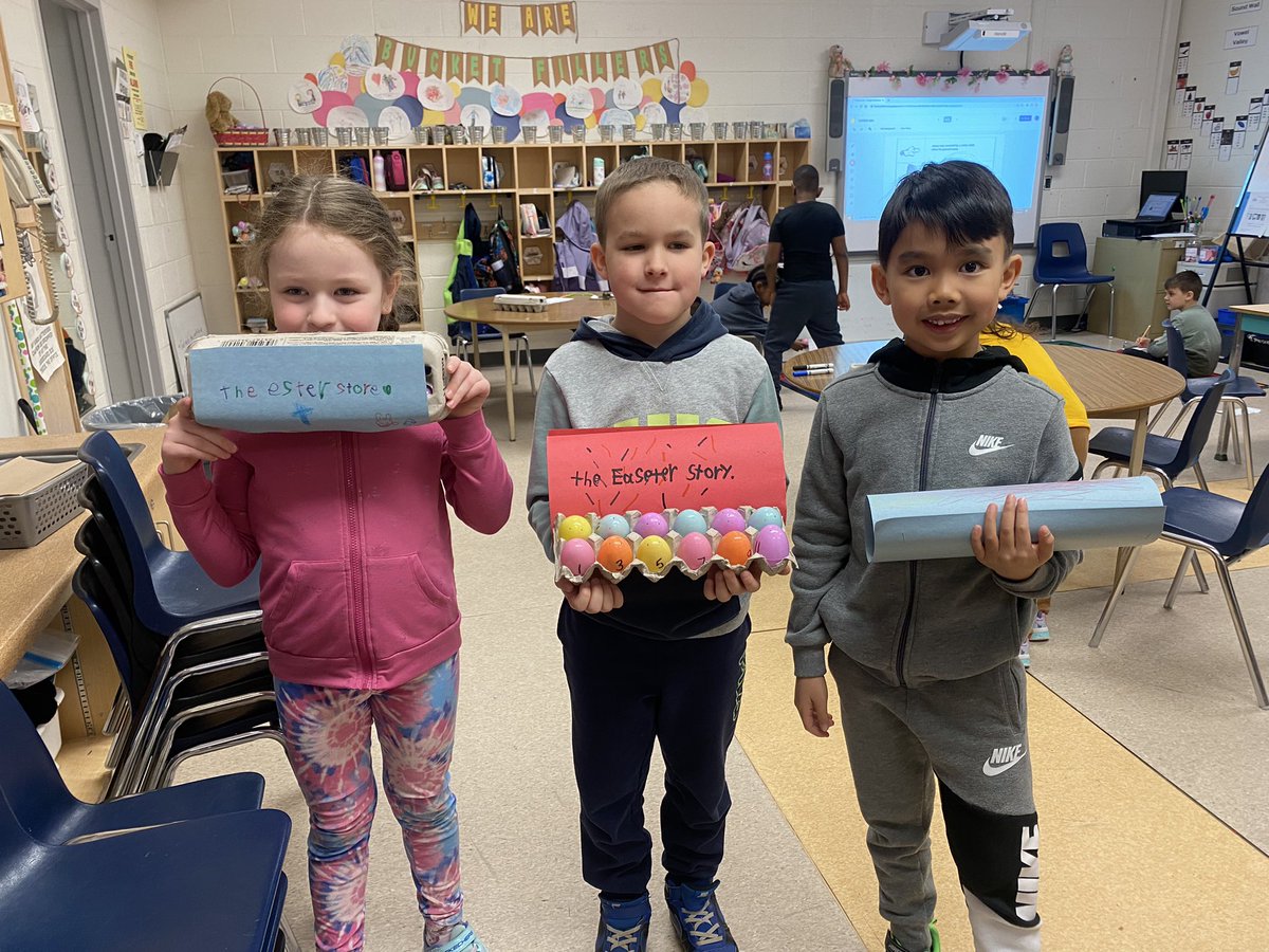 Each student created their own 12 eggs to tell the Easter story to family and friends! <a href="/stthomasmore19/">St Thomas More DPCDSB</a>