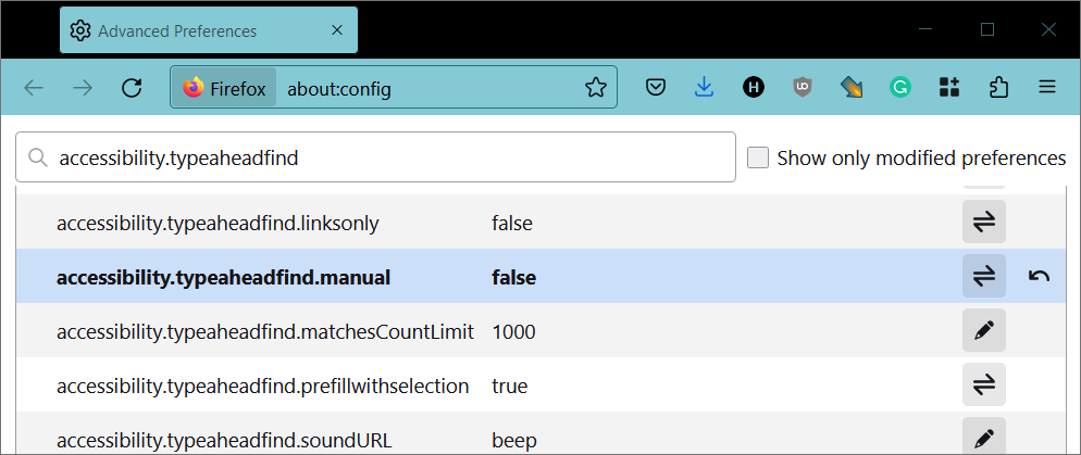 HelgeKlein's tweet photo. Essential Firefox hacks:
• disable Quick Find so that the / (slash) command is available in web apps such as Gmail: accessibility.typeaheadfind.manual = false
• play animated GIFs only once, not repeatedly: image.animation_mode = once
(to be applied via about:config) https://t.co/R6Veubxk0b