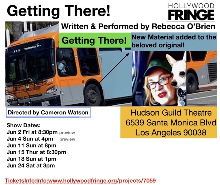 We're thrilled that Fierce's own Rebecca O'Brien will bring her new one-woman show "Getting  There!" to the Fringe! See graphic for dates! Tickets:  hollywoodfringe.org/projects/7059
 
#playwrights #playwrightsofinstagram #womenplaywrights #actress
#hollywoodfringefestival #hollywoodfringe