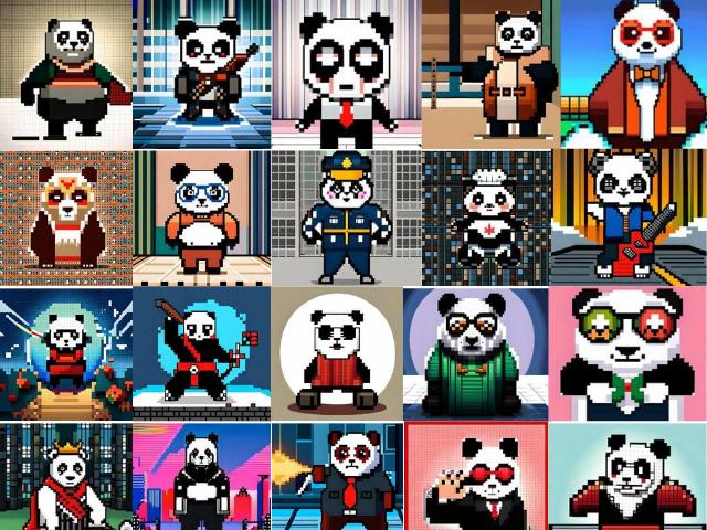 Fall in love with pixel art pandas - the perfect blend of detail and color! <a href="/opensea/">OpenSea</a> 

#NFTCollection #panda