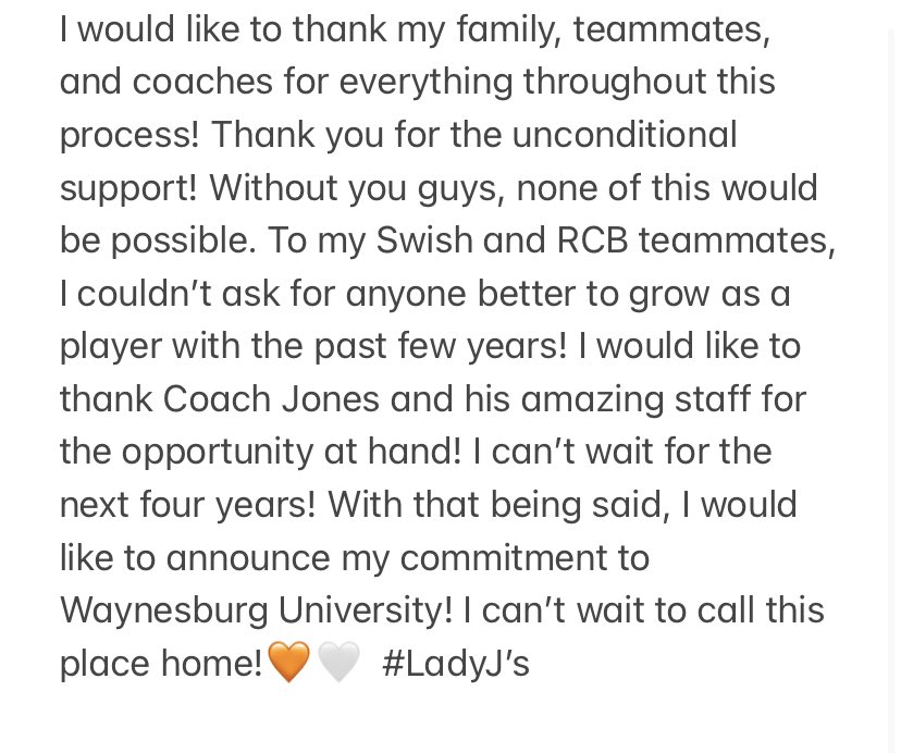 JadenSturm32's tweet photo. #committed 🧡🤍 | @LadyJ_Hoops @NCWVSwish @GirlsRcb @WDTVSports @12SportsZone @WBOY12News @ExponentWVNews @MetroNewsPrep @wvprepbb @WVSportsNews1 https://t.co/tEHgms3Bqz