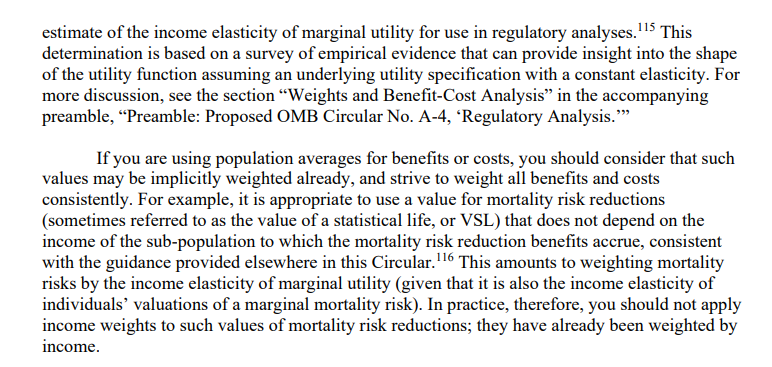 Forget about discount rates. This new guidance on capturing distributional concerns is the show stopper. Because this isn't just an assumption tweak. It's an entirely different approach to cost-benefit analysis.  whitehouse.gov/wp-content/upl…