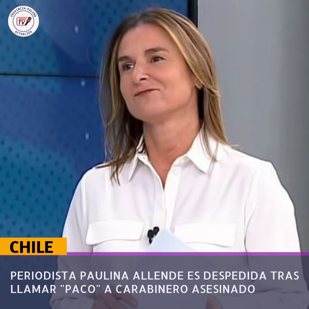 Despiden de <a href="/Mega/">Mega</a> a Periodista Paulina Allende tras llamar "Paco" a Carabinero asesinado. 

Más detalles 👇🏾

m.facebook.com/story.php?stor…