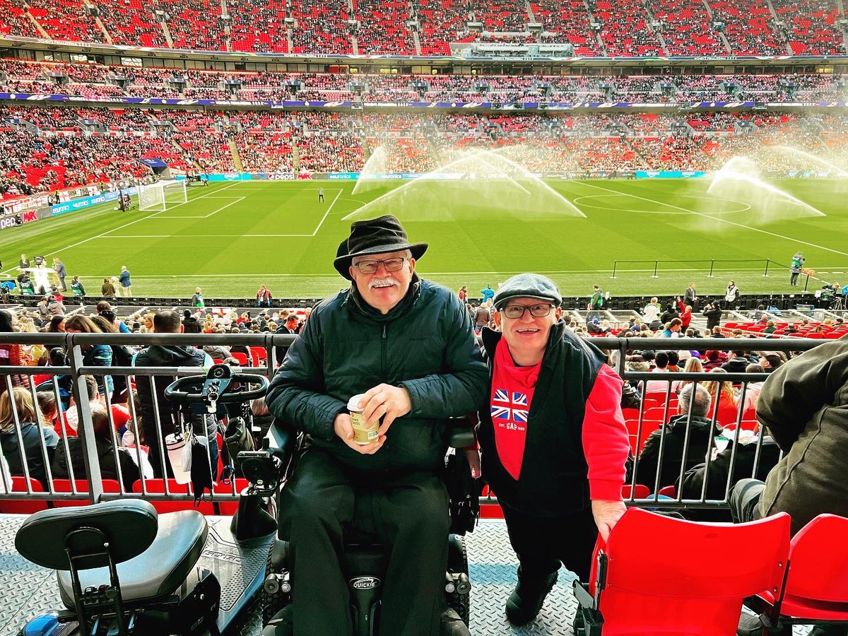 Well done England! ⚽️ 🏆
Plus a big thank you to Chloe, who bought me and Phil hot drinks, after we joined the queue too late. 💜#KindnessOfStrangers #Finalissima2023 #WembleyStadium