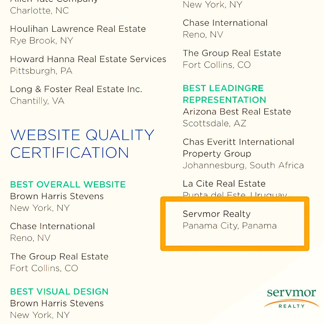 ServmorRealty's tweet photo. Conferencia Anual de Leading Real Estate Companies of the World® del 28 al 30 de marzo en Wynn Las Vegas! 

¡Nos sentimos honrados de que nuestro enfoque y representación de LeadingRE hayan sido reconocidos con el premio "Mejor representación de LeadingRe"! https://t.co/4fJCiOR4wZ