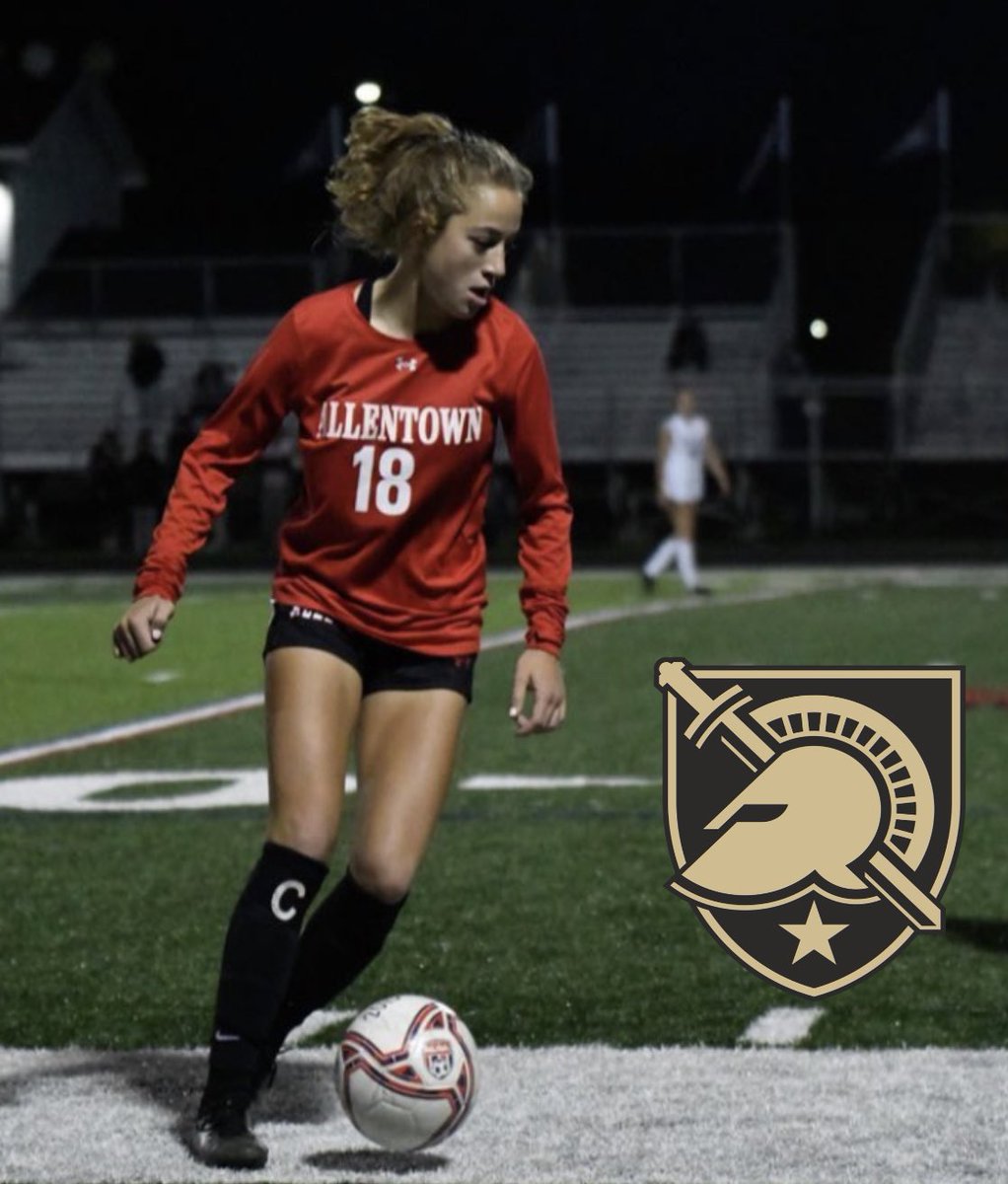 I am so excited to announce my verbal commitment to continue my academic and athletic career at West Point! I would like to thank my mom, dad, coaches, teammates, family and friends for helping me along my journey. Can’t wait to be a Black Knight! ⚔️ #beatnavy <a href="/ArmyWP_WSoccer/">Army Women's Soccer</a>