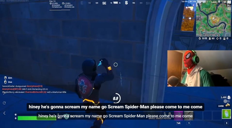 megaglock's tweet photo. Don't miss #SpiderMan playing Fortnite Live TONIGHT!

8PM EST
https://t.co/9ef0mtDr9j https://t.co/18uP1youB8