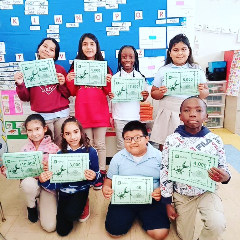 Proud of the these 3rd graders from Ms. T. Harris’ class who are rocking it in REFLEX MATH! Go Dolphins! #lck8dolphinpride #reflexmath @MDCPSSouth @MDCPS