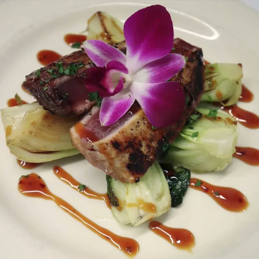 seacrestgrille's tweet photo. Our Seared Sesame Tuna will leave you hooked! 

Perfectly seared and served with baby bok choy and garlic sesame sauce. 
.
.

#theseacrestgrille #searedtuna #springlakenj https://t.co/ZocFzOFiaF