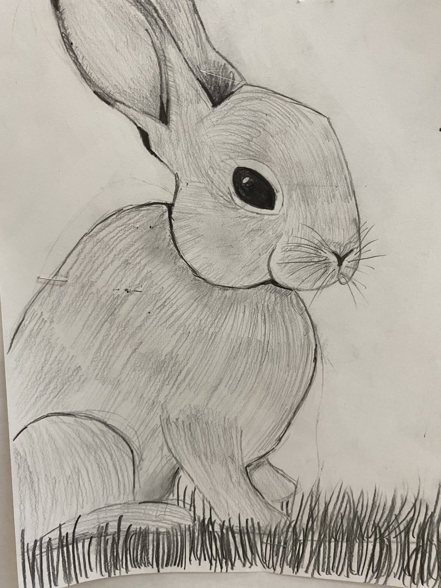 GLECART's tweet image. Love these bunnies done by my middle school scholars -⁦@GLECART⁩ ⁦@chandelart⁩ ⁦@HISDFineArt⁩