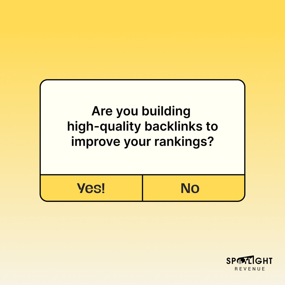 SpotlightRevenu's tweet photo. By building high-quality backlinks, you can improve your website's authority and climb higher in search engine rankings. Are you making the most of this powerful SEO strategy? 🔍📈
#SEO #backlinks #qualitylinks #authority #searchengineoptimization #webdesign https://t.co/S2GYEF3yW2