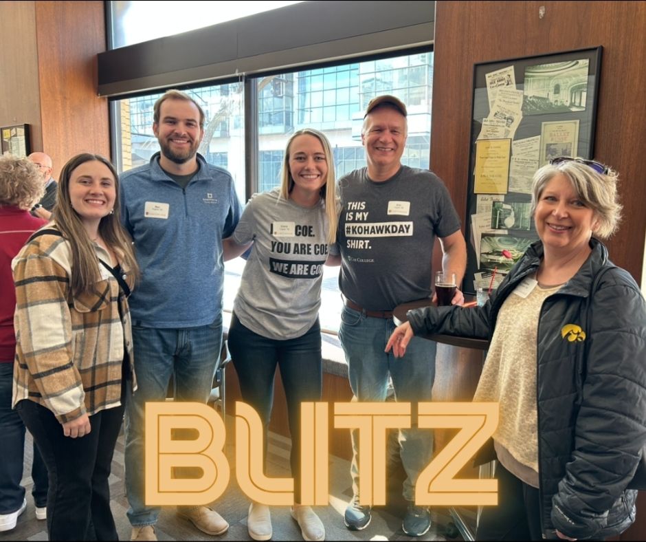 CoeAlumni's tweet photo. We've got one FINAL Blowout Blitz! For the last hour of Happy Hour, $250 will be added to each gift AND all gifts are matched 2:1. Get those #KohawkDay gifts in by 7PM at https://t.co/hMc03BOY1h! #GrowCoe https://t.co/g1T2Gr5J0u
