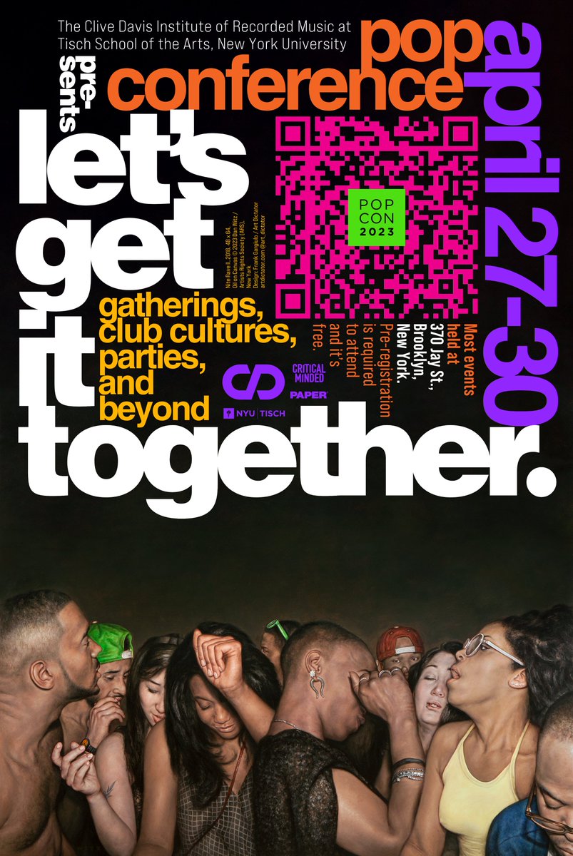 START SPREADING THE NEWS! POP CONFERENCE IS 3 WEEKS AWAY! IT'S BACK AT <a href="/CliveDavisInst/">Clive Davis Institute</a> <a href="/NYUTischSchool/">NYU Tisch School</a>! IT'S FREE &amp; OPEN TO THE PUBLIC! REGISTER HERE popconference.org See ya April 27-30! #popcon2023