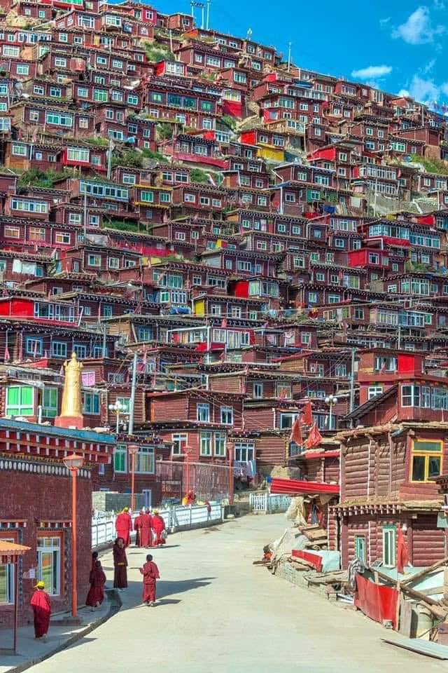 Tibetan houses.