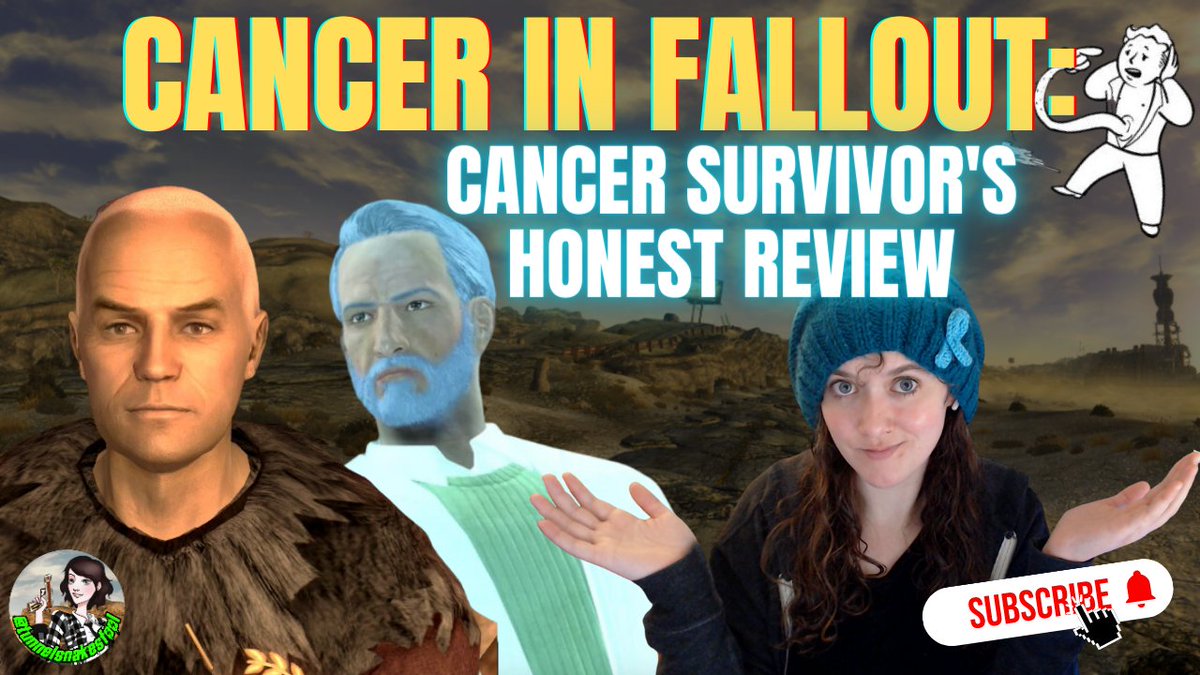 For #ayacancerawarenessweek I made this video! my takes, and a sprinkle of awareness.  Adolescents and young adults can and do get cancer! Don't skip your appointments they could save your life! Check below for the vid! #fallout #newvegas #cancerawarness #youngadultcancer