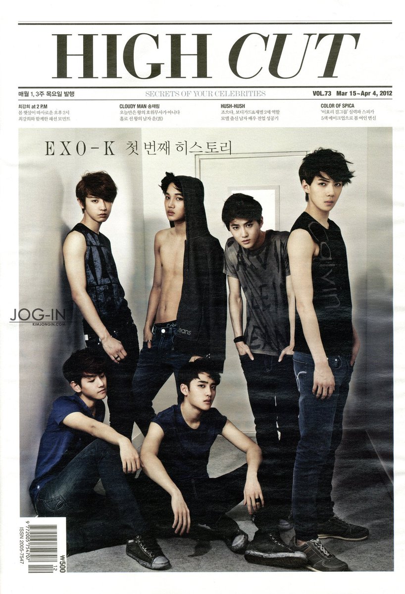 sanavalleygirl's tweet photo. EXO-K pra HIGH CUT Magazine, Vol. 73, em colaboração com a Calvin Klein Jeans: “The First History” (Edição de Março - Abril de 2012) https://t.co/SdC15TOJys