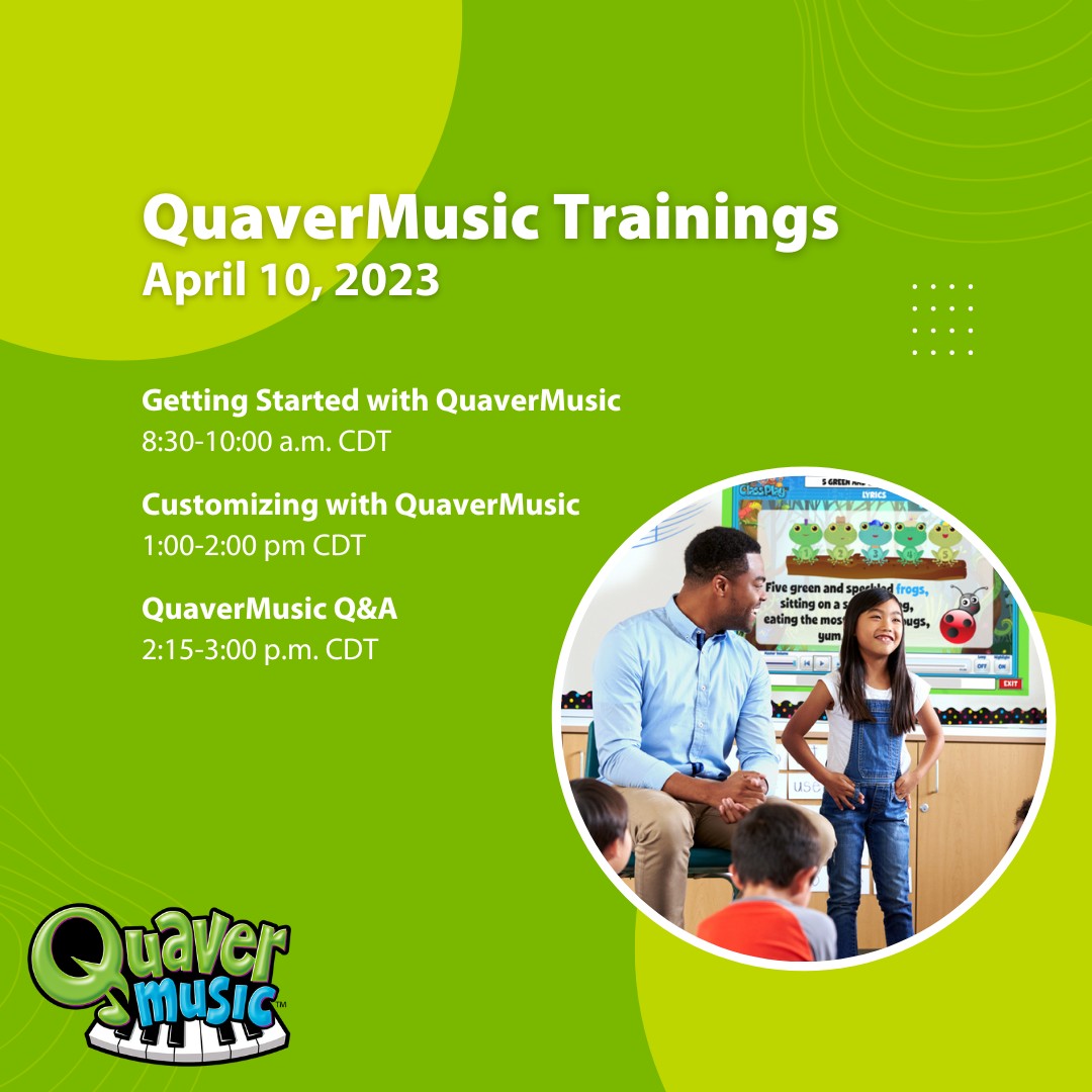 Quaver_Ed's tweet photo. We can't wait to see YOU on Monday! Find a training session that's right for you and register here: https://t.co/5RAQnjSpvg https://t.co/siIVbrBZh5