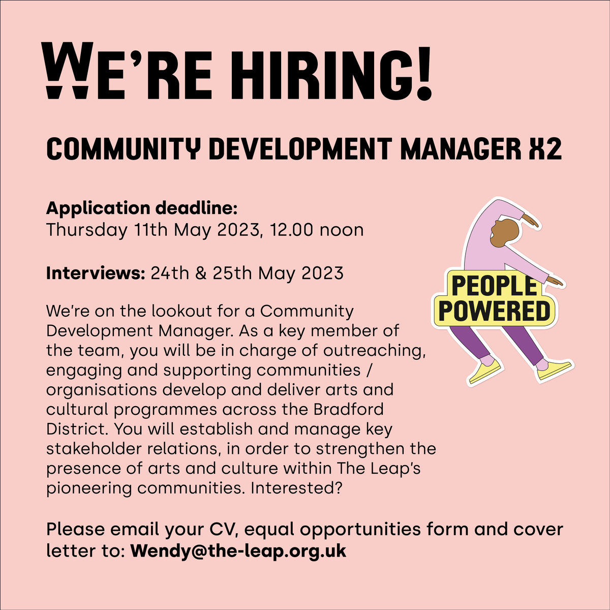 theleapBD's tweet photo. We are hiring! We are looking for two new Community Development Managers and an exciting new role Head of Project Operations! Sound like something you would be interested in? For further details, visit our website:

https://t.co/DecFeWu9r5 https://t.co/LjM445eSNw