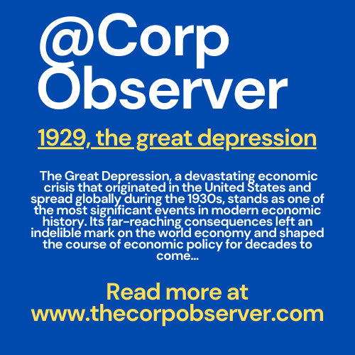 This historic event had far-reaching impacts on the global economy, with lessons that shaped economic policies & institutions. #GreatDepression #EconomicHistory #GlobalEconomicCrisis  #GovernmentIntervention #EconomicPolicy #HistoricEvent #FinancialRegulation #EconomicLessons