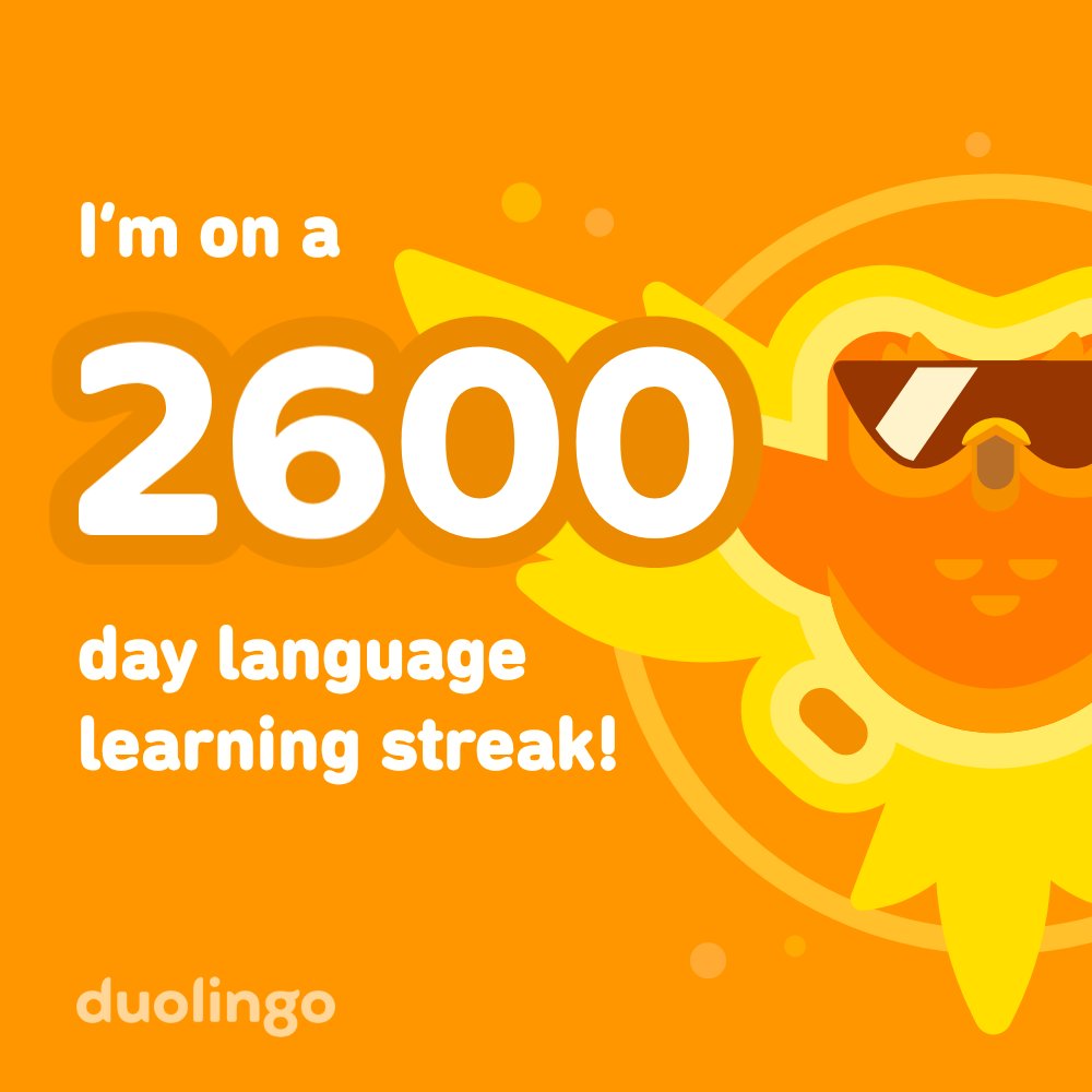 More than 7 years without missing a day on <a href="/duolingo/">Duolingo</a>