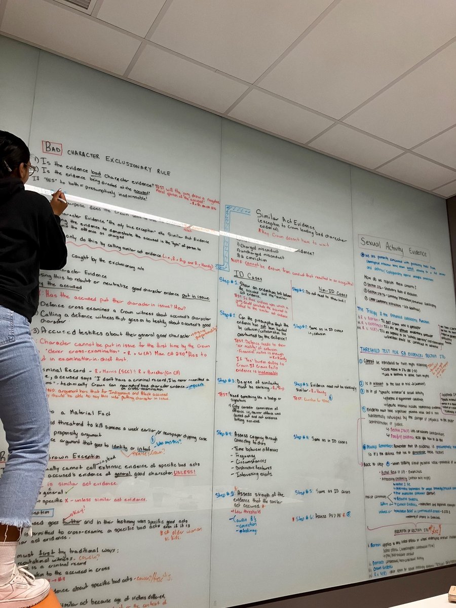 me and <a href="/thurka_braba/">Thurka Brabaharan</a> have been studying together since 1L and @dtanovich Evidence class is the most ink we’ve used thus far