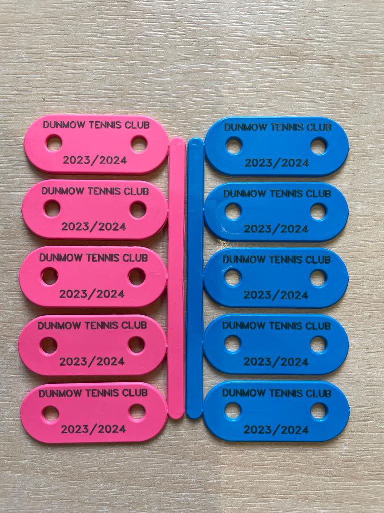 DunmowTennis's tweet photo. ⭐️ Our new trainer tags!! ⭐️

All Juniors that become a member of the club will receive a tag with their new membership! 👍🏽

Sign your child/children up today to enjoy this and other benefits 🎾☺️ 

#NewSeason #Membership #JuniorTennis #DunmowTC https://t.co/7qTgdS4wYu