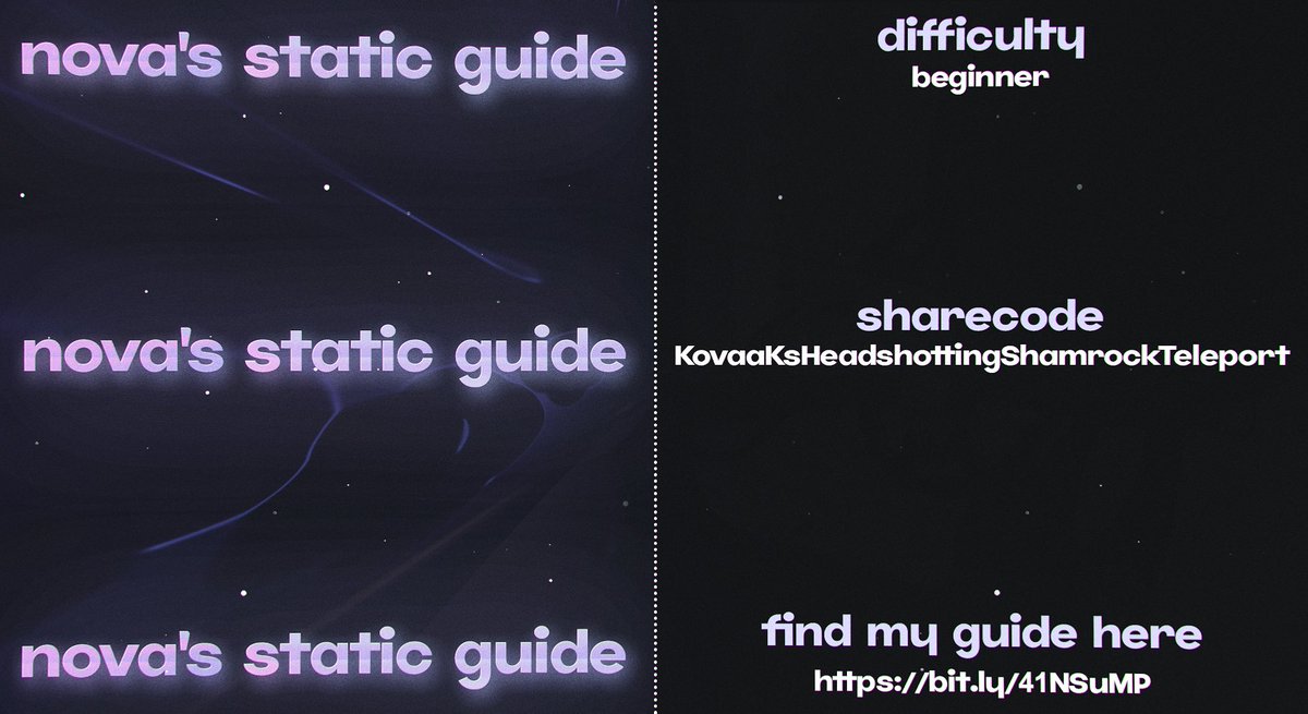 NOV4CUS's tweet image. Are you a novice aimer looking to improve your Static Clicking? 

Check out my Static guide!

🟣 Beginner difficulty
🟣 Static glossary
🟣 12 scenarios

Guide linked below ⬇️