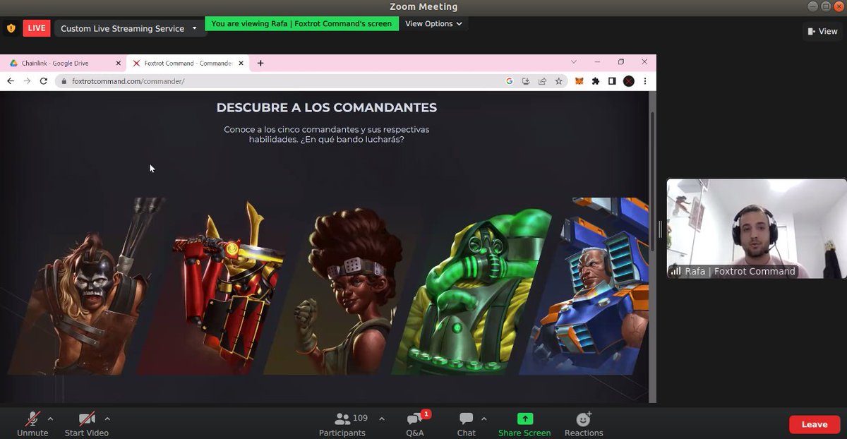 RocioGonzalezT9's tweet photo. Que genial escuchar a parte del equipo de @FoxtrotCommand en el #ChainlinkBootcamp2023. 
Gracias por compartir con nosotros, son unos genios @Michyaraque y #RafaelJareño.
Hermosa sorpresa @chainlinkesp https://t.co/1Zemop3uIG