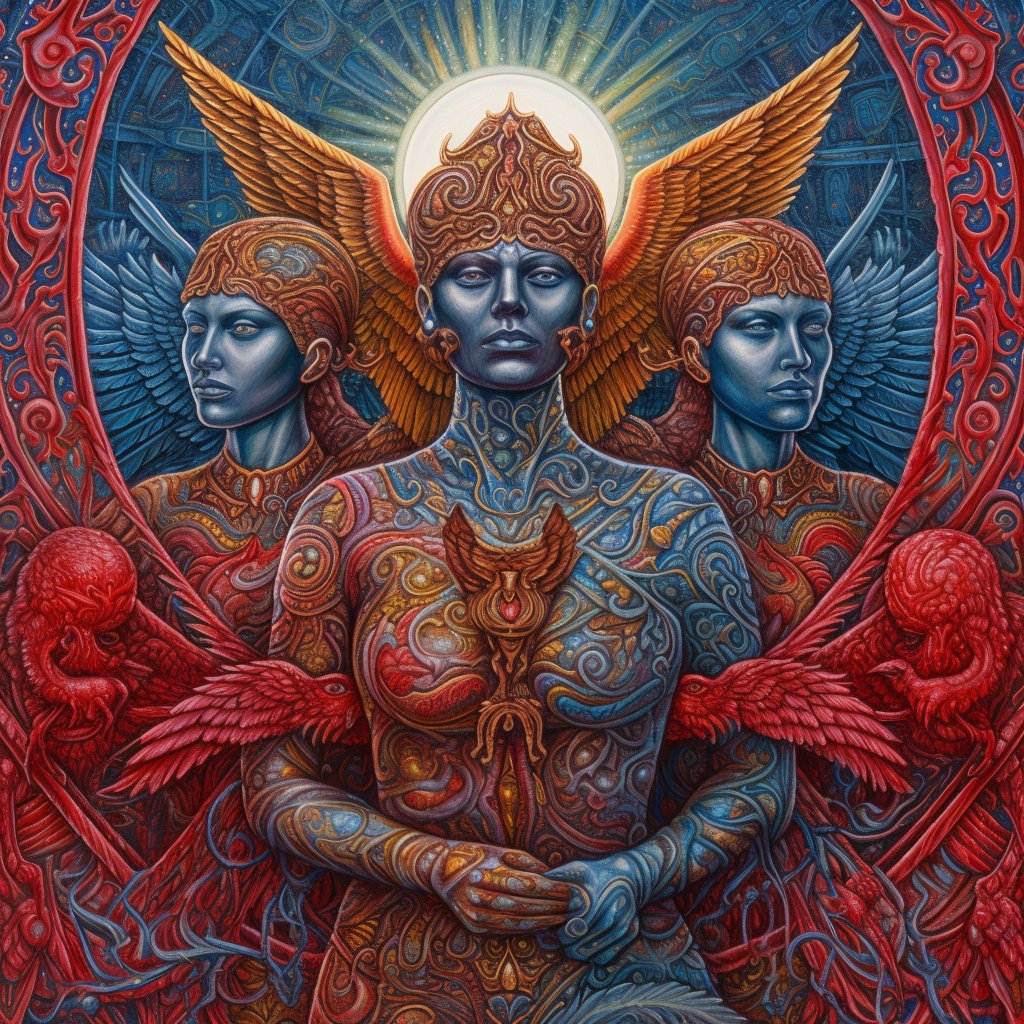 techhalla's tweet photo. ๐ถ @Tool is my favorite band and their music is as captivating as their album covers by Alex Gray.
Using #MidJourney, I created new covers for some of my favorite albums and the results are mind-blowing! Share yours too! ๐จ๐ค #music #art #aiartcommunity #alexgray #toolband https://t.co/iYfYTaTCPW