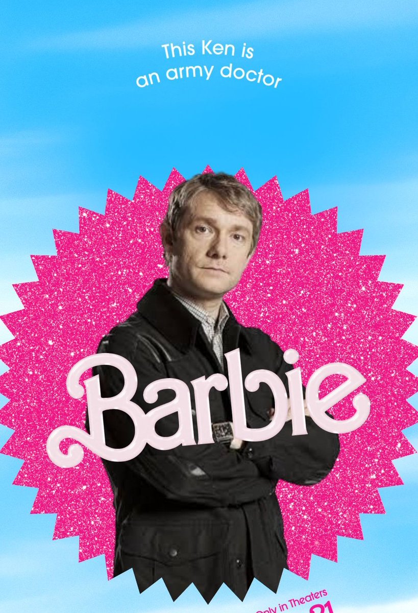 Sherlock_Mexico's tweet photo. John Watson intrépido! 🤩
#Sherlock #MartinFreeman #JohnWatson #SherlockBBC #Ken #BarbieTheMovie #Barbie https://t.co/MmHZD3yDE0