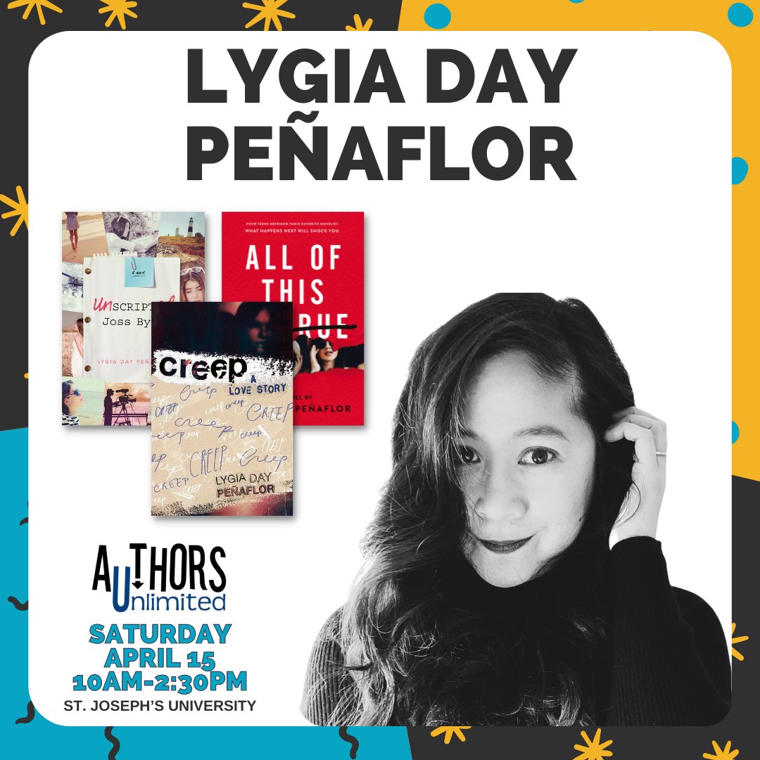 RivFreeLibrary's tweet photo. Authors Unlimited, a free program connecting teens and authors, is Saturday 4/15 at @StJoesNY. Attendees meet three dynamic YA authors (@peculiaritea, @GeorgetheMighty, @lygiaday) at a panel and in solo sessions. Learn more and register at https://t.co/OdjpfgaCPo https://t.co/e3haSwgRml