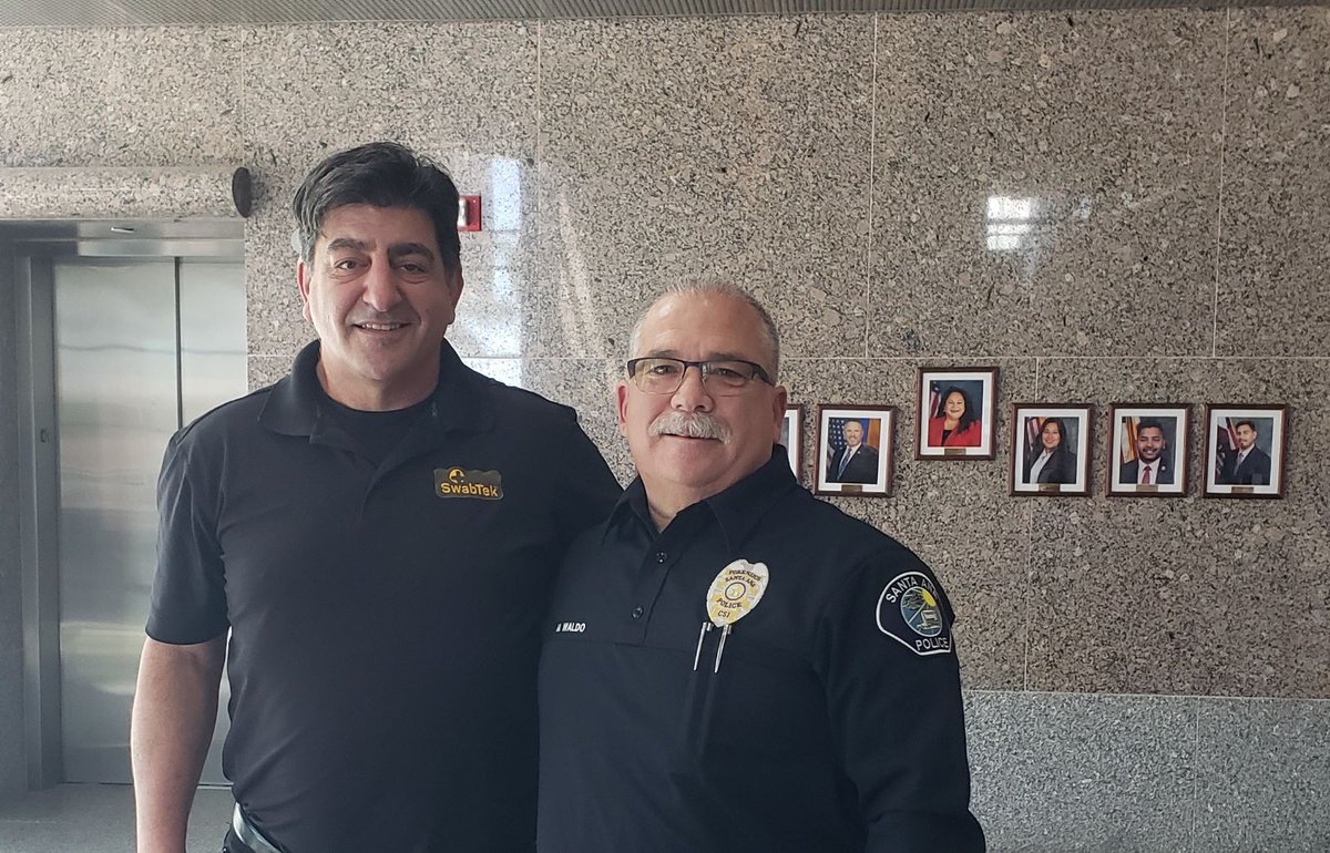 SwabTek would like to thank the Santa Ana Police Department for the opportunity to conduct a training session at the Orange County CSI Supervisor's meeting. 

#swabtek #training #police #lawenforcement #testing #testkits #narcID #explosives #gsr