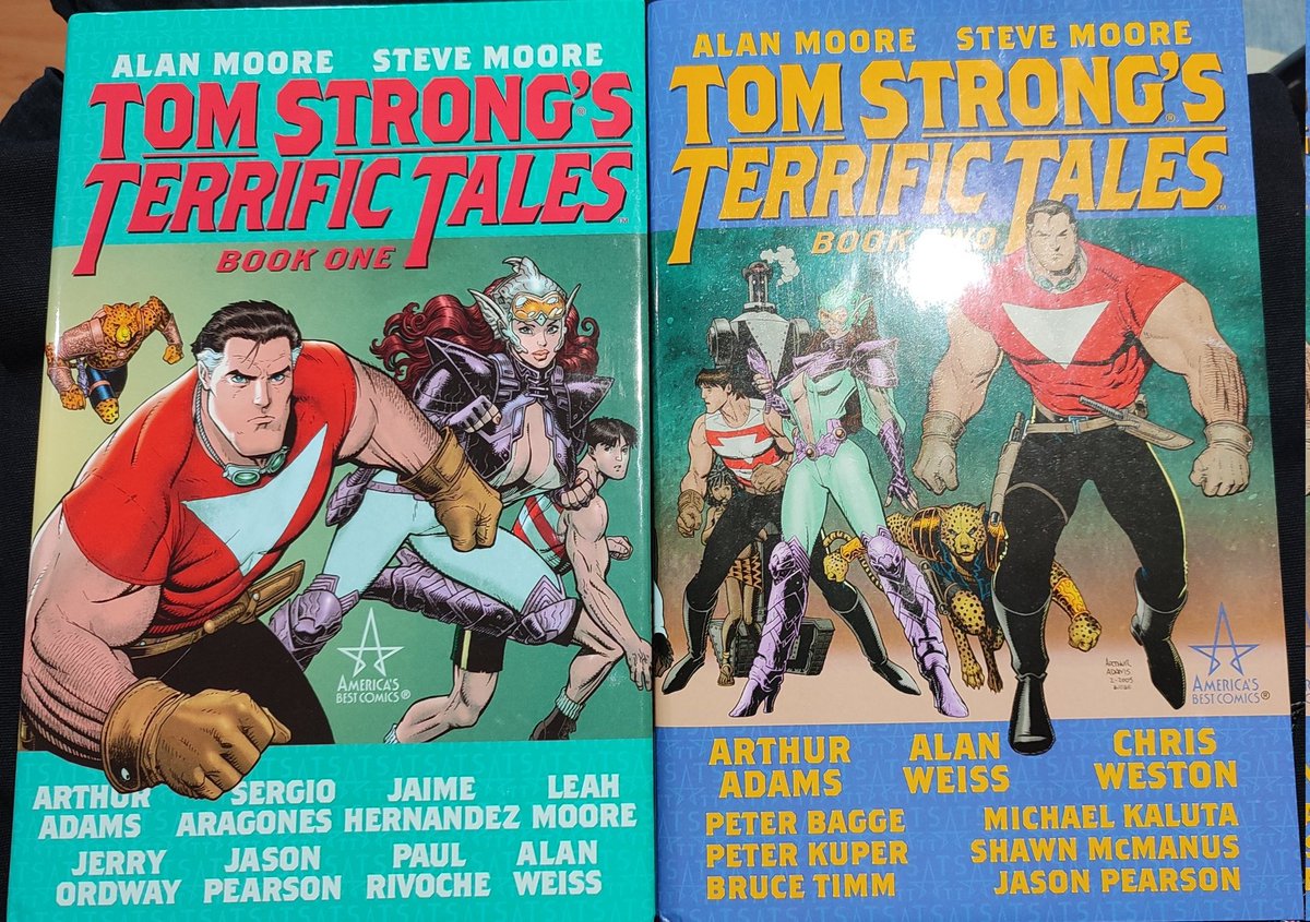 Never a better time to read the good books by an old, bearded man with long hair who fancies himself a god.

#TomStrongsTerrificTales #AmericasBestComics #WildstormProductions #DCComics #AlanMoore #SteveMoore #ArthurAdams #AlanWeiss #JasonPearson #JustComics #TeamComics