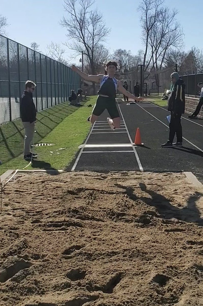GCHSTRACK's tweet photo. Rams take 1st and 2nd in long jump! K-Miller (1), Bond (2) and Granville do the Rams proud with 18 important points! @GoGCHSRams #StateDOE https://t.co/ViYqCcXGGy