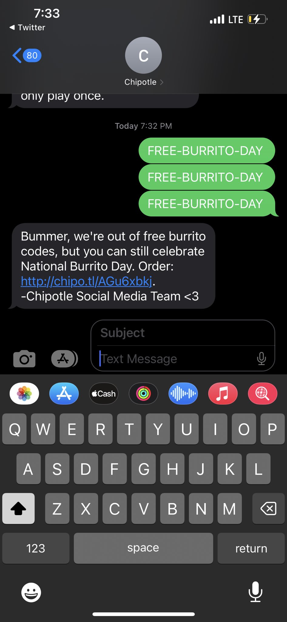 Rayquan Smith on X: &ldquo;@ChipotleTweets Cancel Chipotle 💯💯🫤 https 
