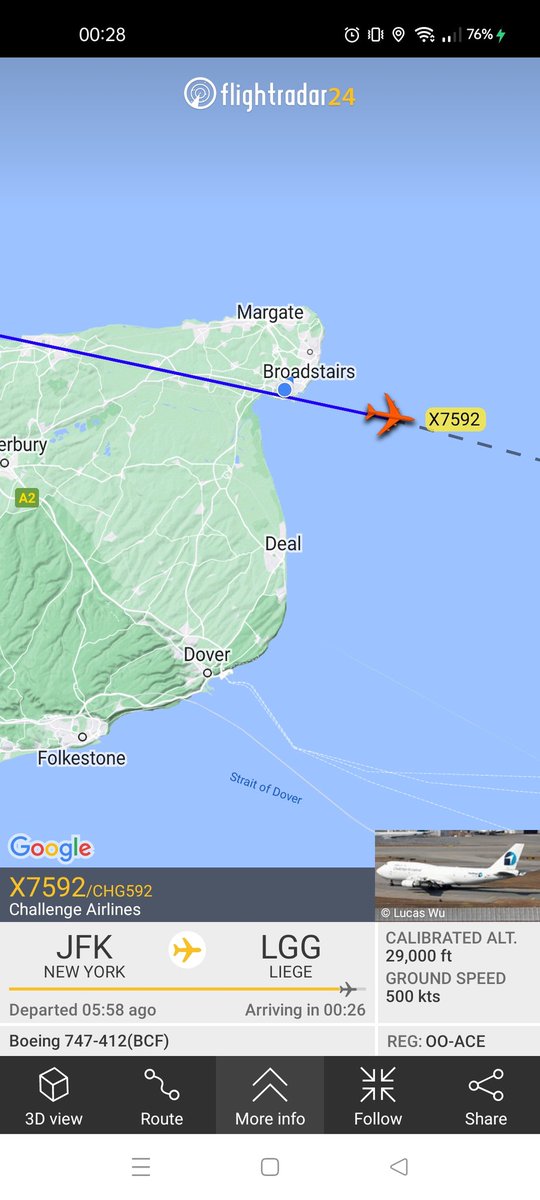 Slugslime2's tweet image. And yet another knackered crate creating noise. This time over 32 years old. We do not want a new air CARGO hub at #manston in #Ramsgate. Planes will be just 500ft above people's homes! #RSPManston @RSPManston #ClimateCrisis