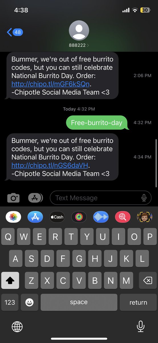 AccioAshley's tweet photo. @ChipotleTweets I’ve been trying all day! Please, i have a 14 month old who loves chipotle! https://t.co/NroGg12fO7