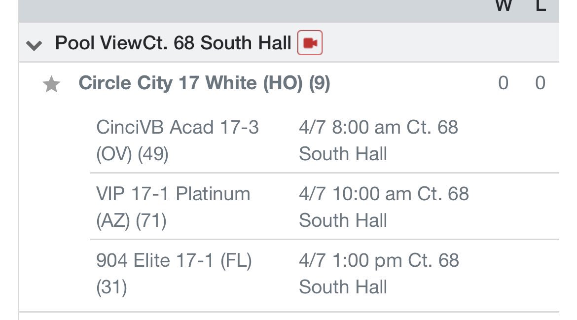 Schedule for tomorrow. So excited!! LET’S GO💜 <a href="/circlecityvbc/">Circle City VBC</a> <a href="/CCVBCrecruit/">Circle City Volleyball Recruiting</a>