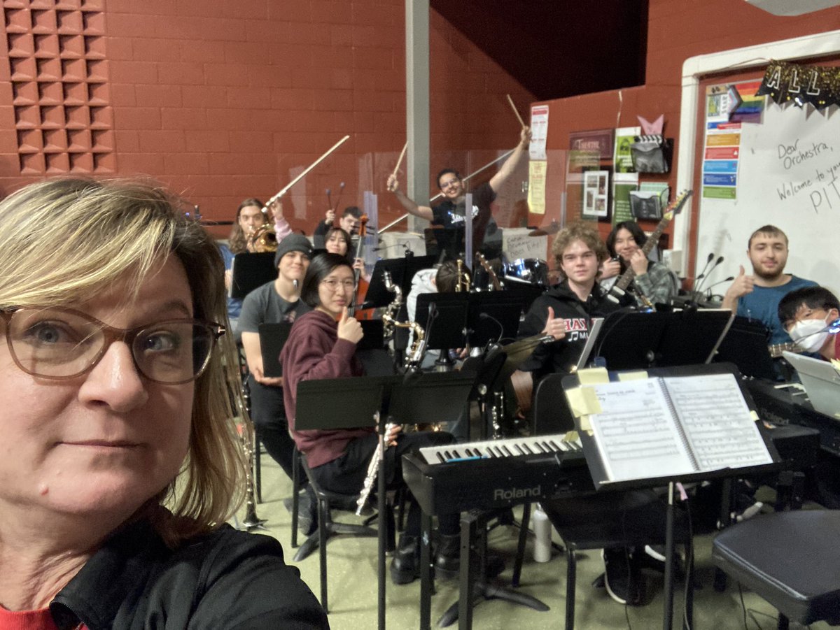LeahJagger68's tweet photo. Happy long weekend from your @HaydenHuskies pit band! Come see Addams Family! Tickets on sale now! https://t.co/oM3KoADcid